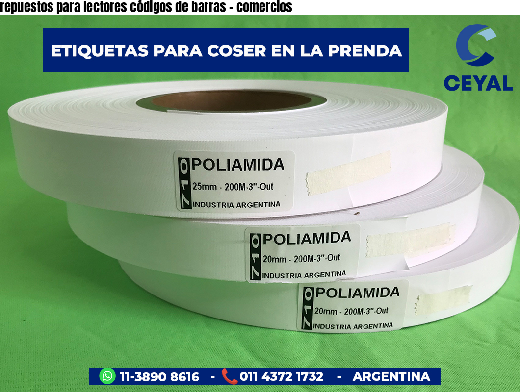 repuestos para lectores códigos de barras - comercios