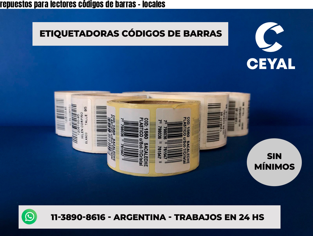 repuestos para lectores códigos de barras - locales