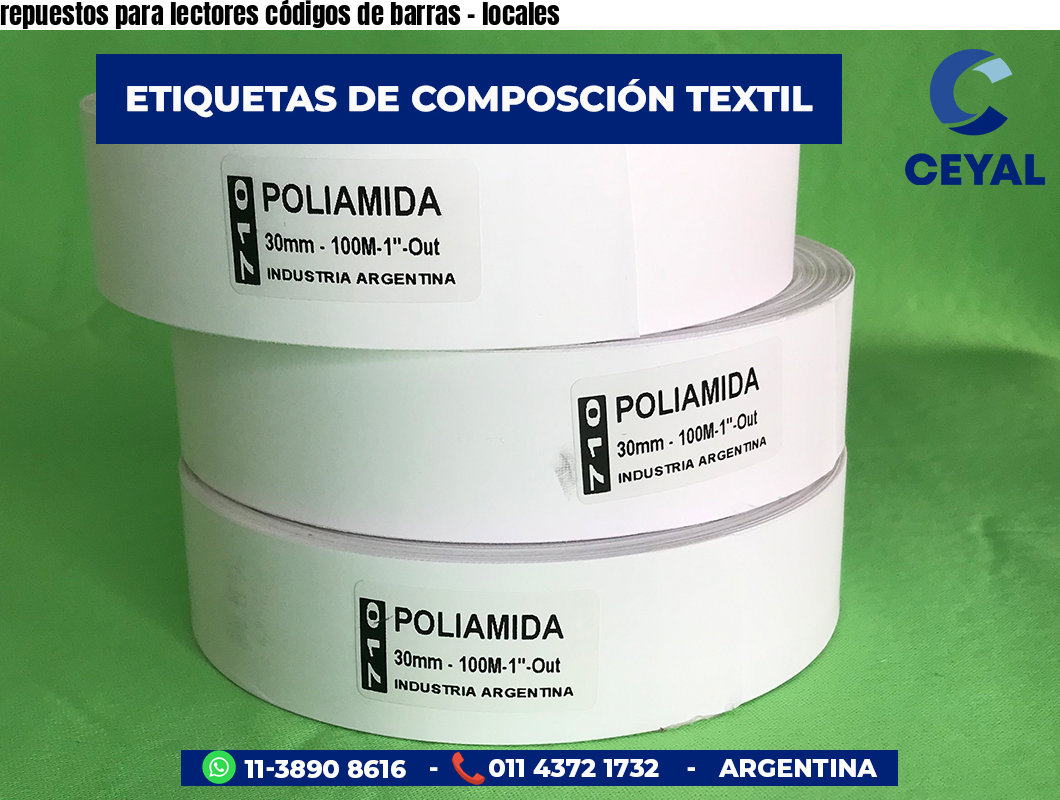 repuestos para lectores códigos de barras - locales