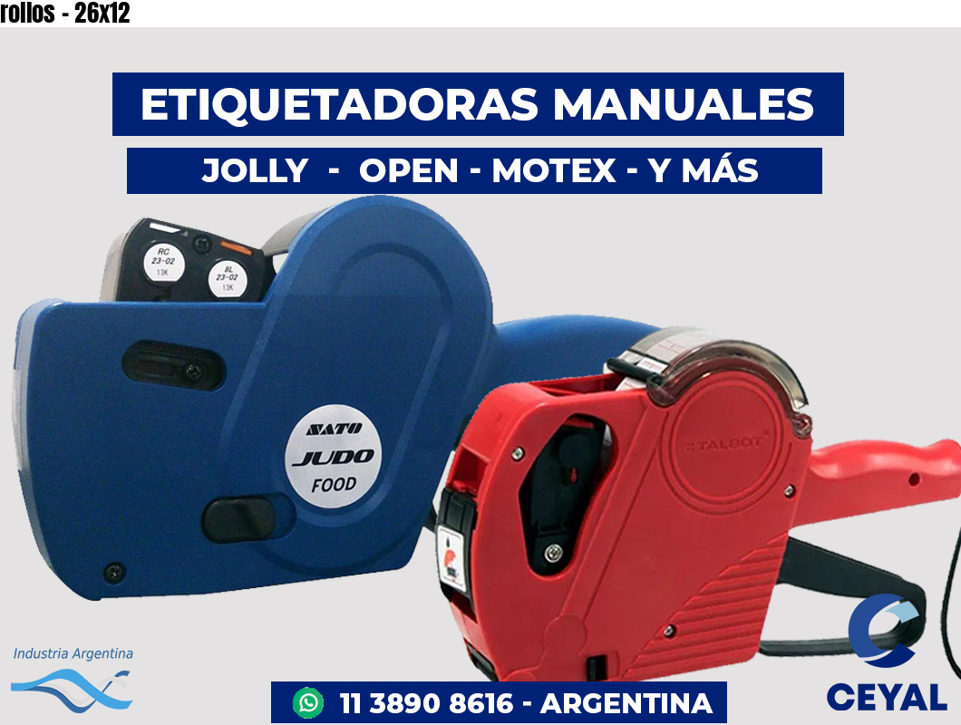 rollos - 26x12