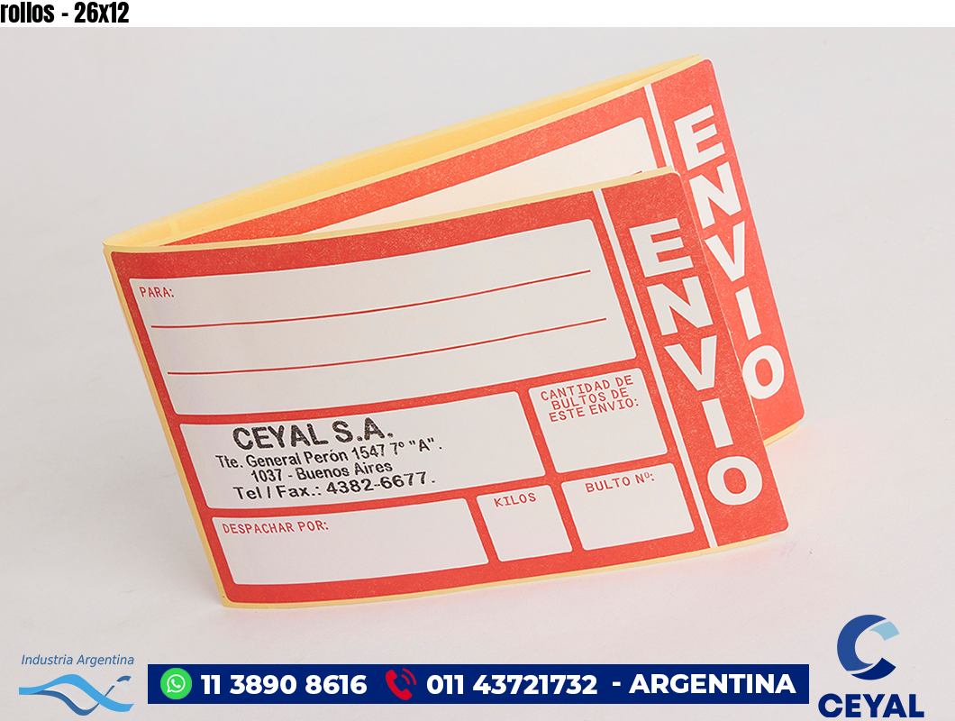rollos - 26x12