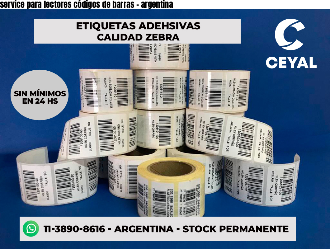 service para lectores códigos de barras - argentina