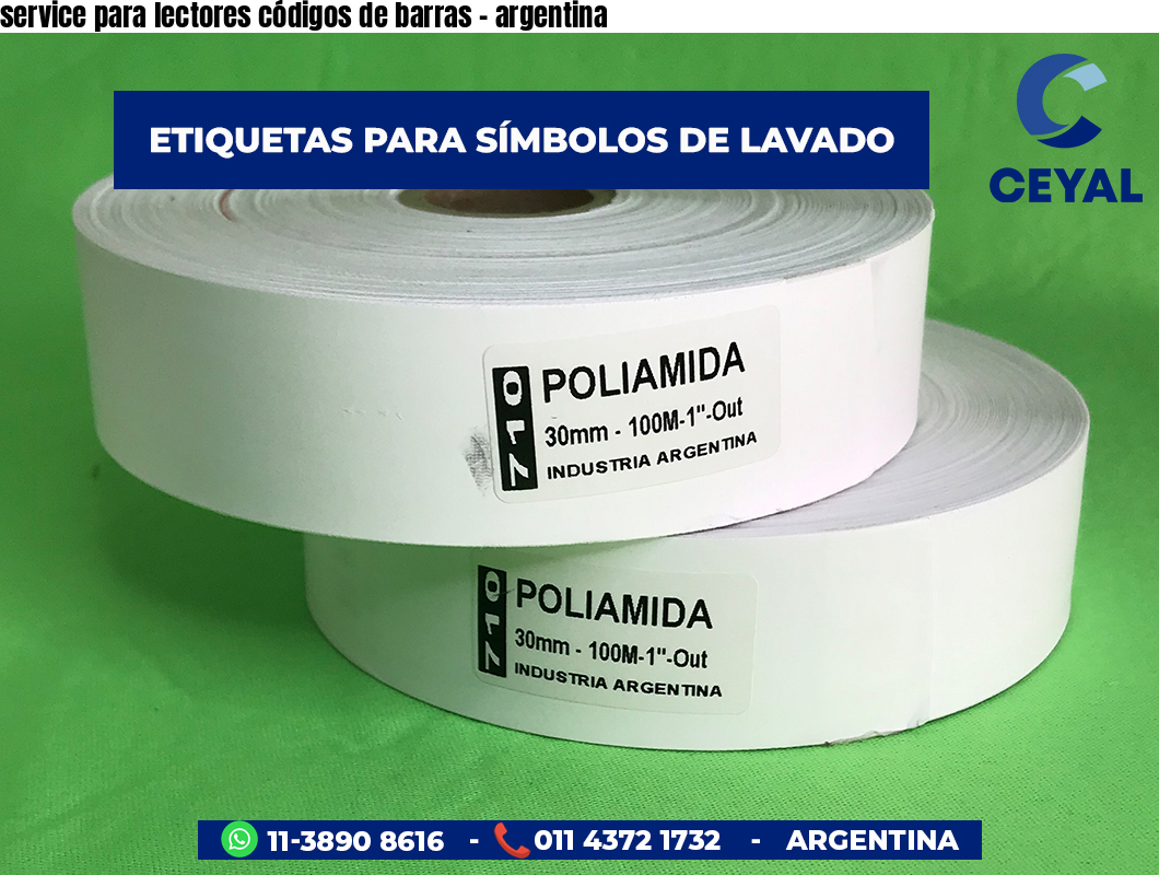 service para lectores códigos de barras - argentina