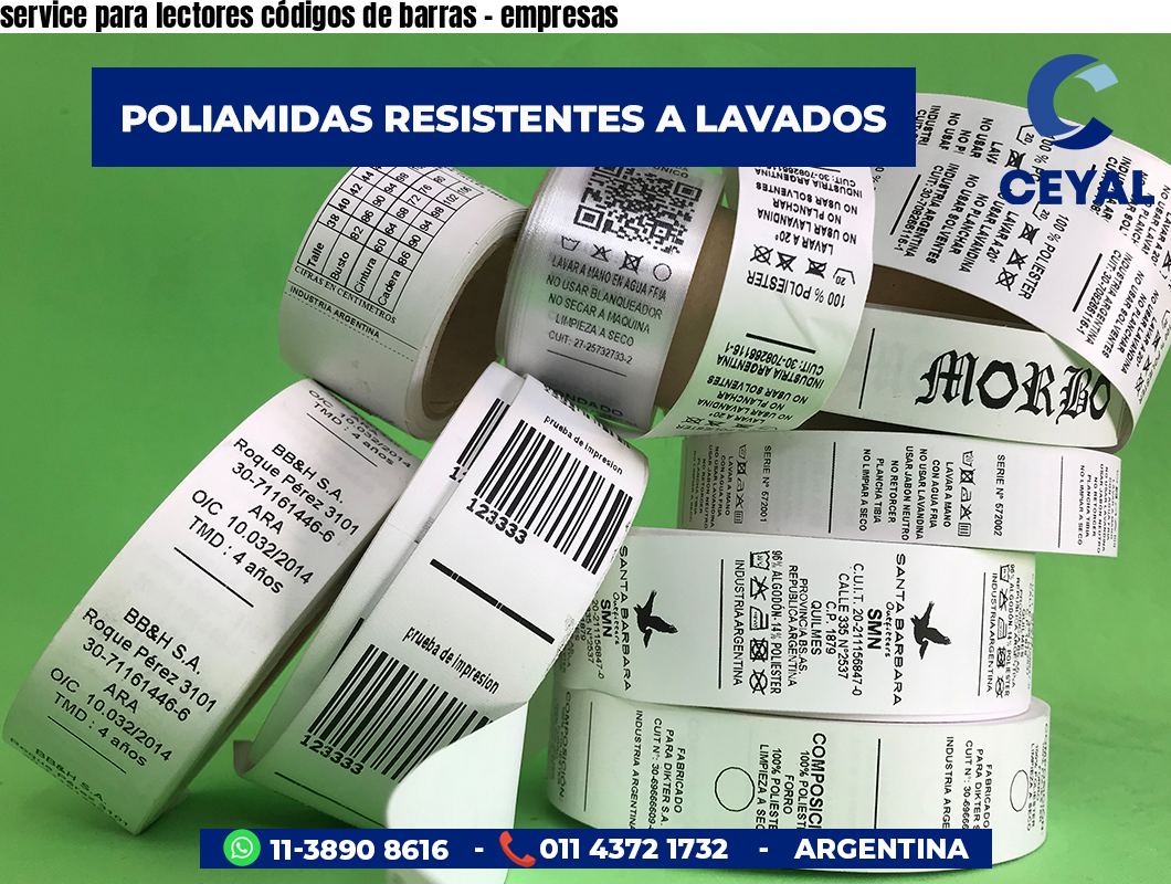 service para lectores códigos de barras - empresas