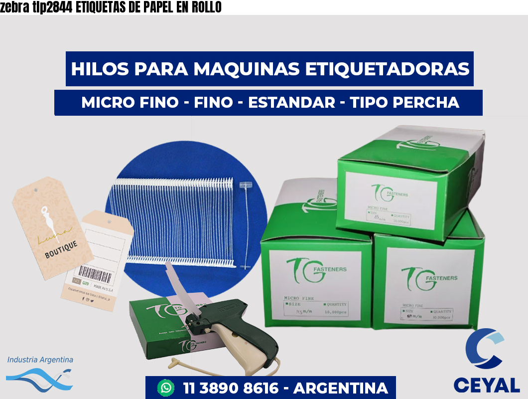 zebra tlp2844 ETIQUETAS DE PAPEL EN ROLLO