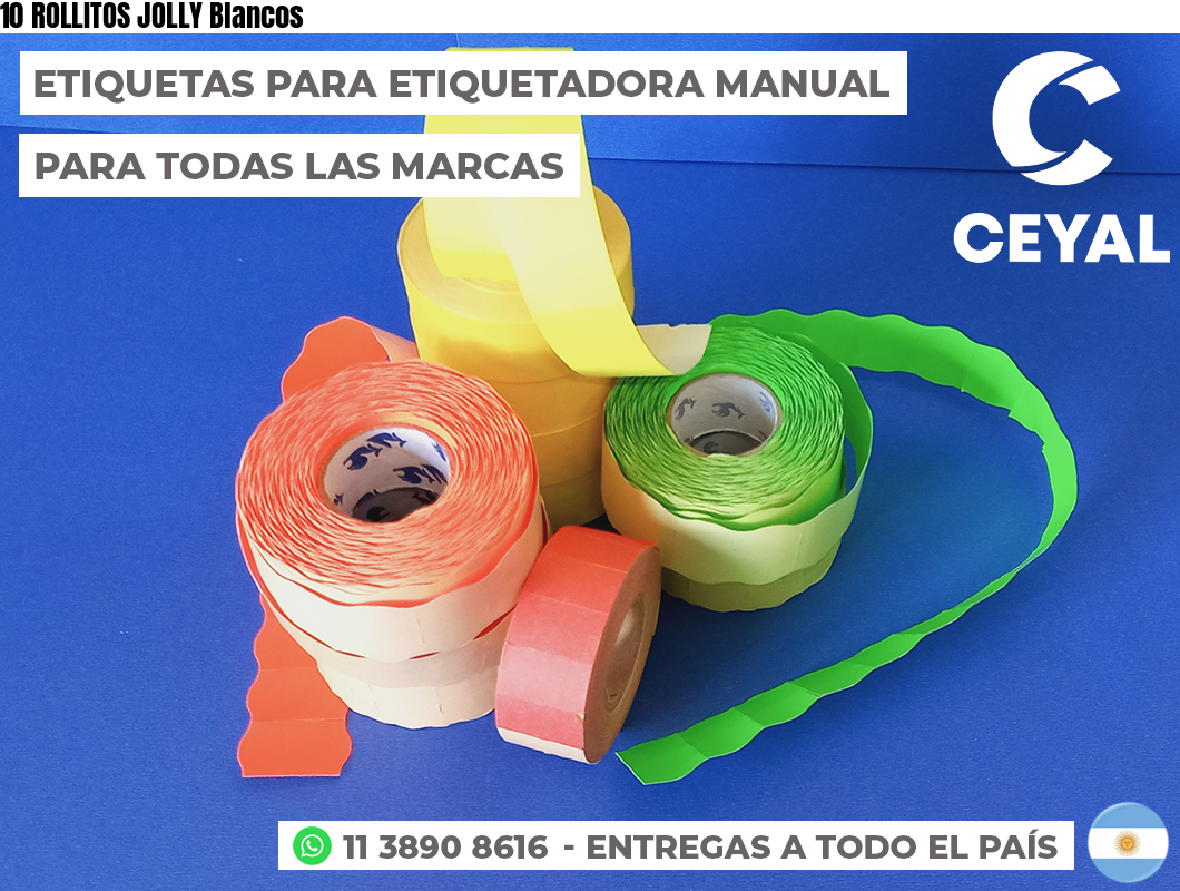 10 ROLLITOS JOLLY Blancos