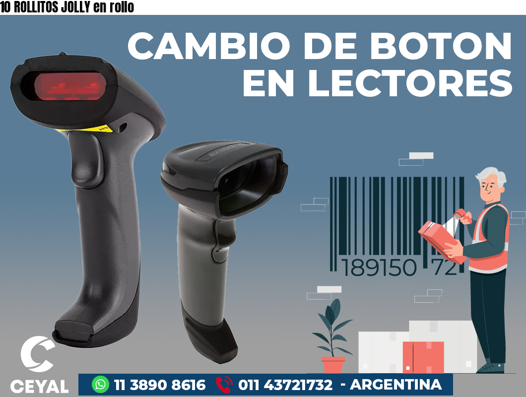 10 ROLLITOS JOLLY en rollo