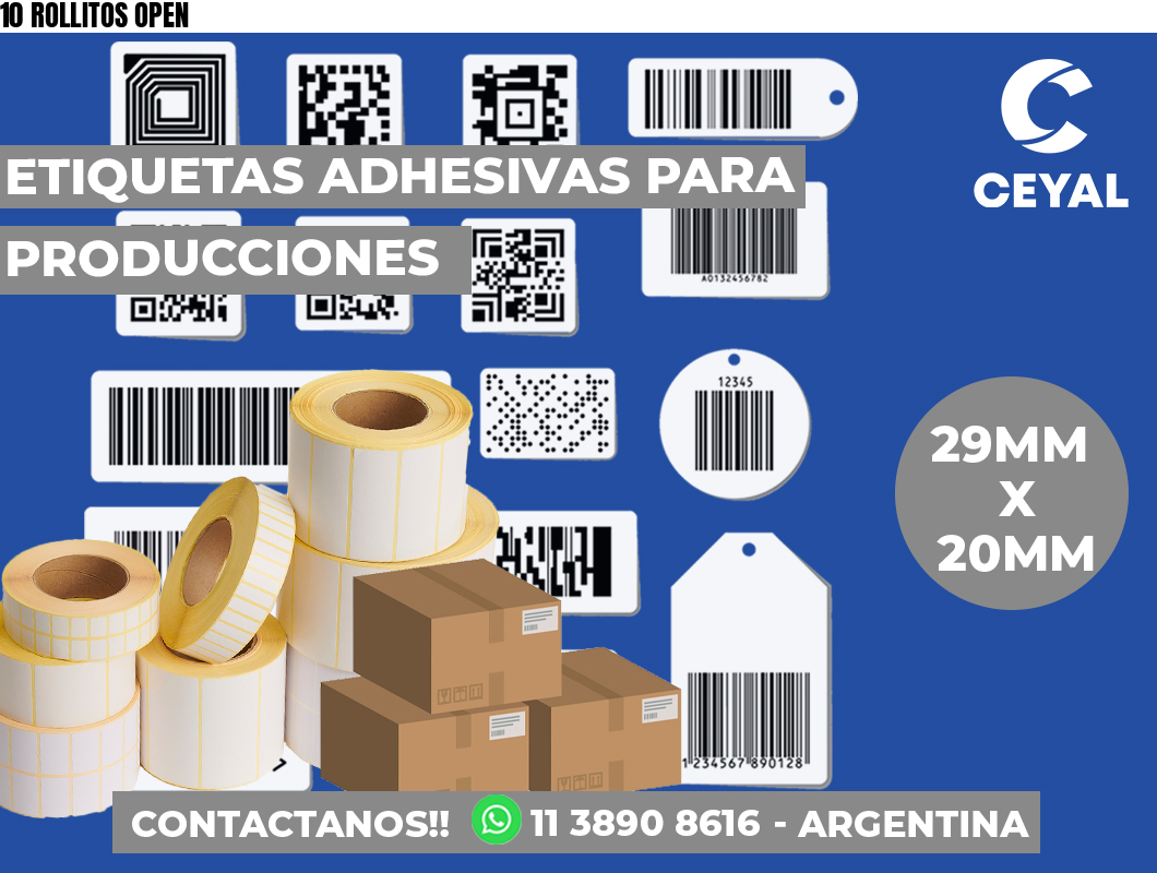 10 ROLLITOS OPEN