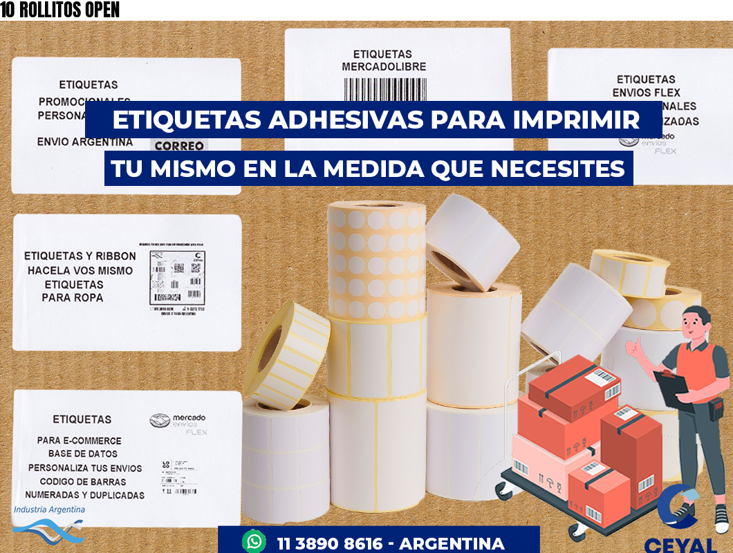 10 ROLLITOS OPEN