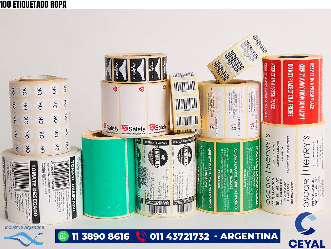 100 ETIQUETADO ROPA