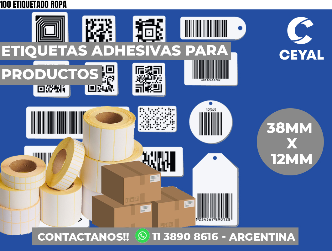 100 ETIQUETADO ROPA