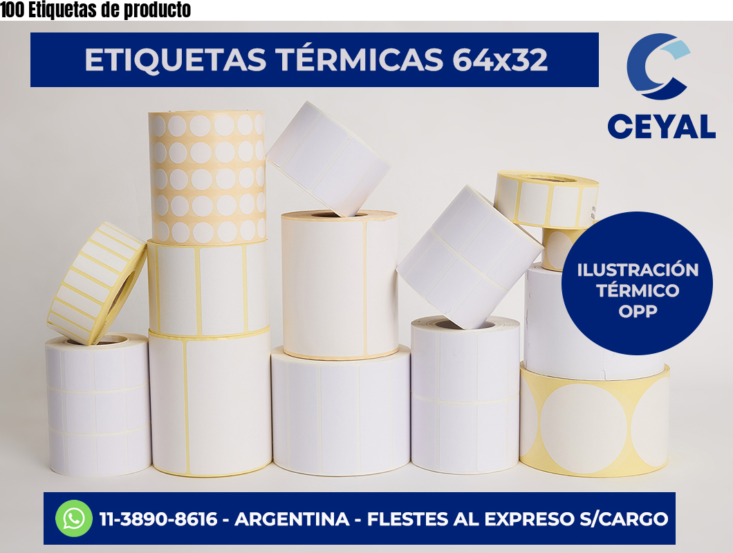 100 Etiquetas de producto
