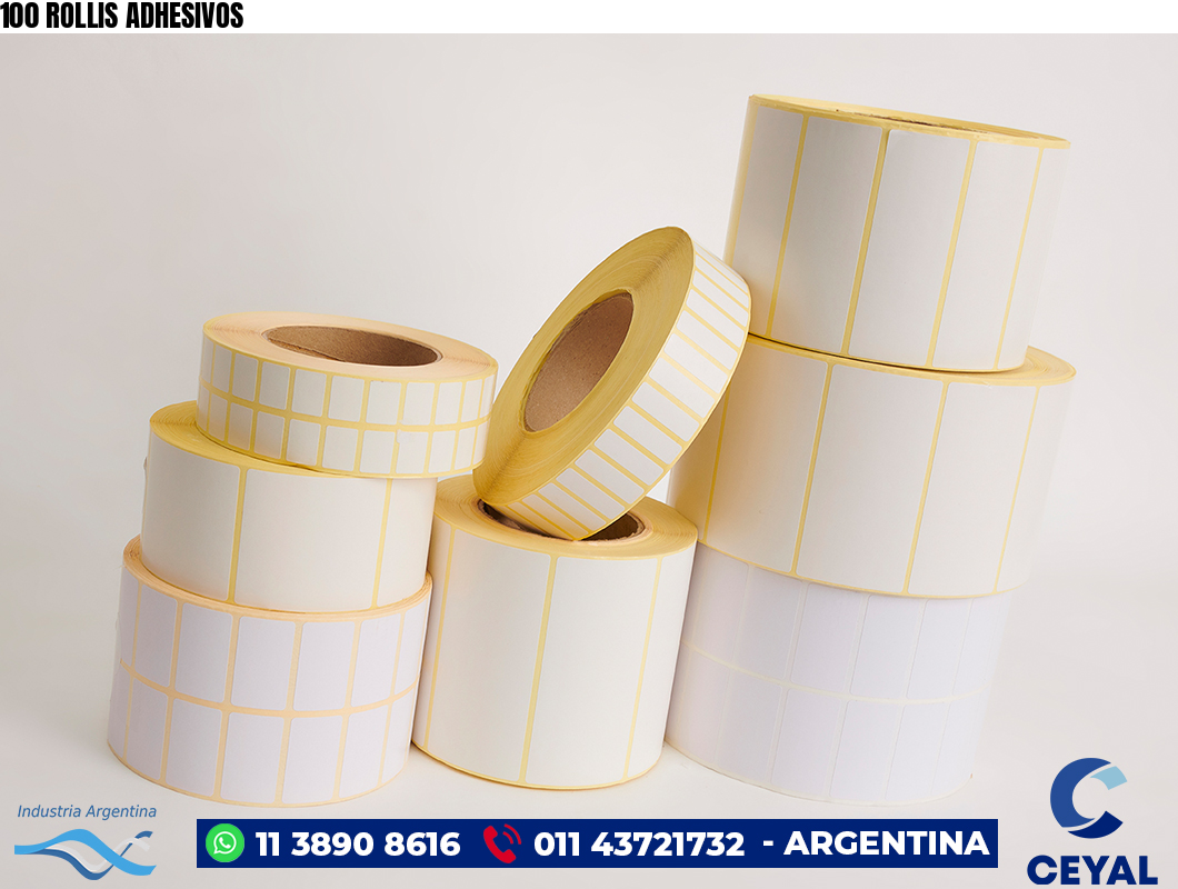 100 ROLLIS ADHESIVOS