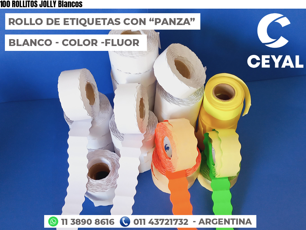 100 ROLLITOS JOLLY Blancos