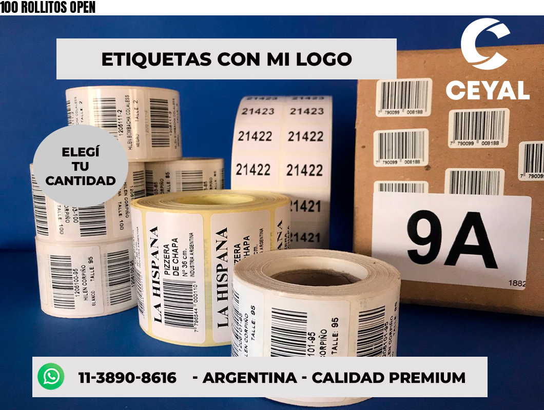100 ROLLITOS OPEN