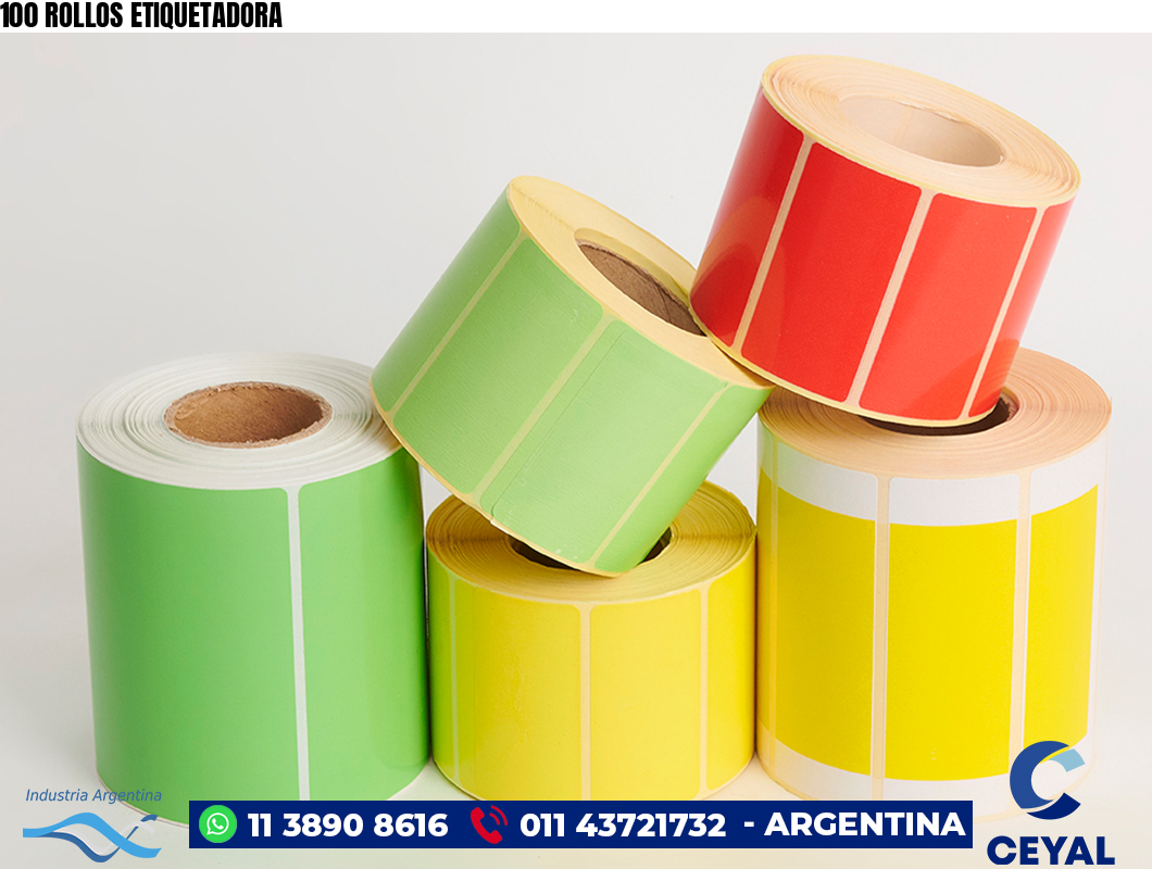 100 ROLLOS ETIQUETADORA