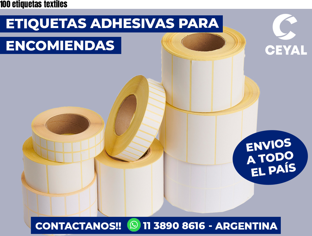 100 etiquetas textiles