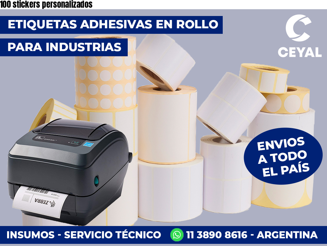 100 stickers personalizados