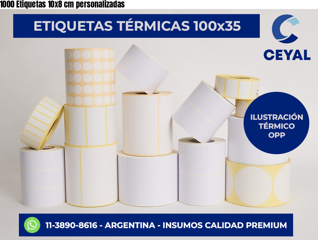 1000 Etiquetas 10×8 cm personalizadas