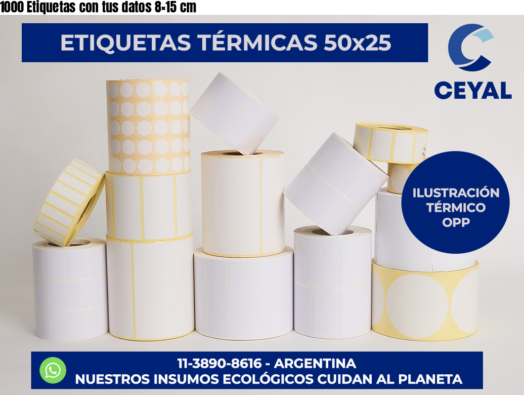 1000 Etiquetas con tus datos 8×15 cm