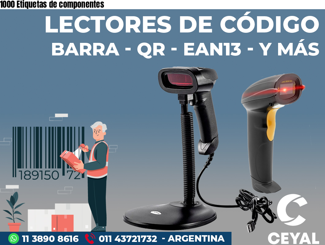 1000 Etiquetas de componentes
