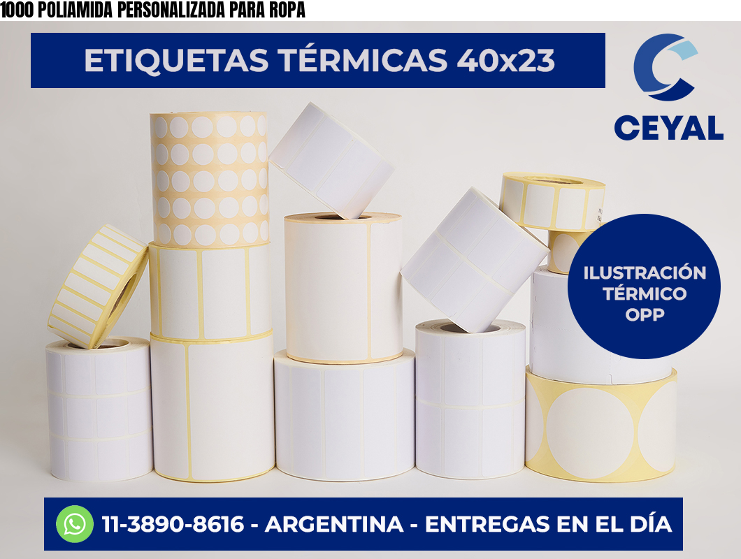1000 POLIAMIDA PERSONALIZADA PARA ROPA