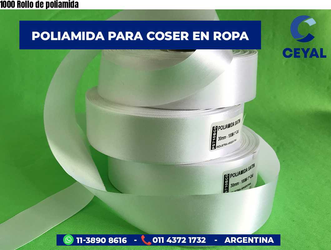 1000 Rollo de poliamida