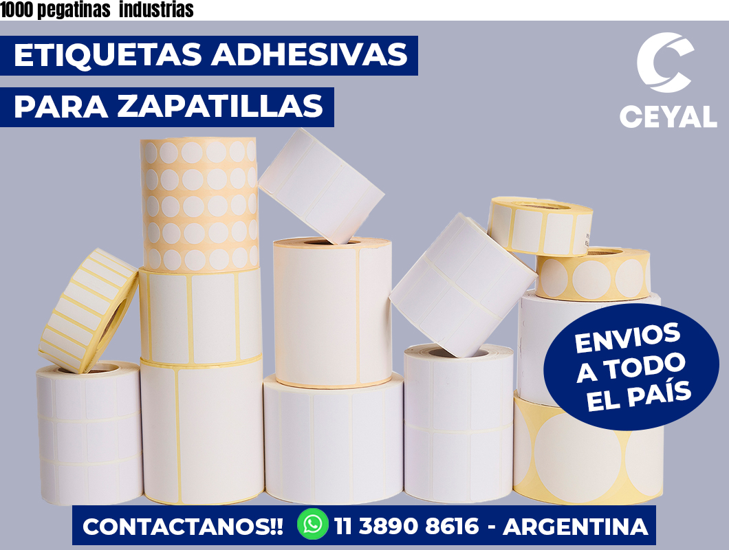 1000 pegatinas  industrias