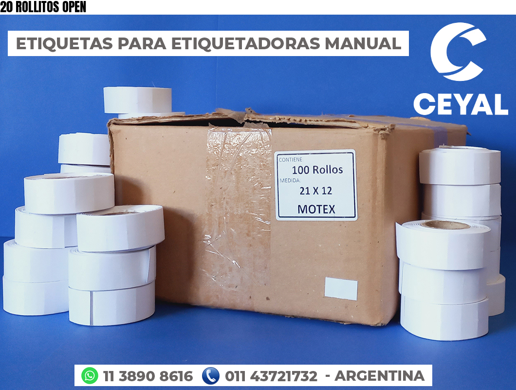 20 ROLLITOS OPEN