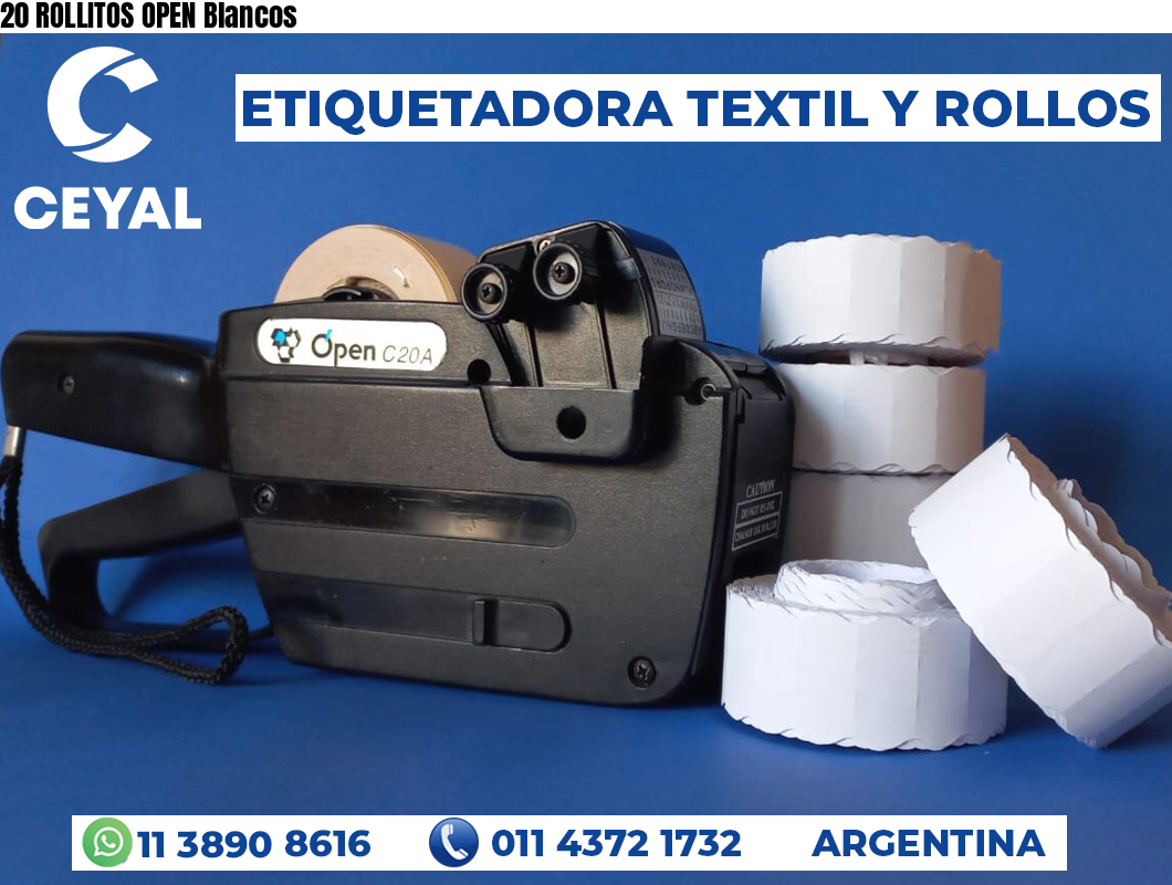 20 ROLLITOS OPEN Blancos