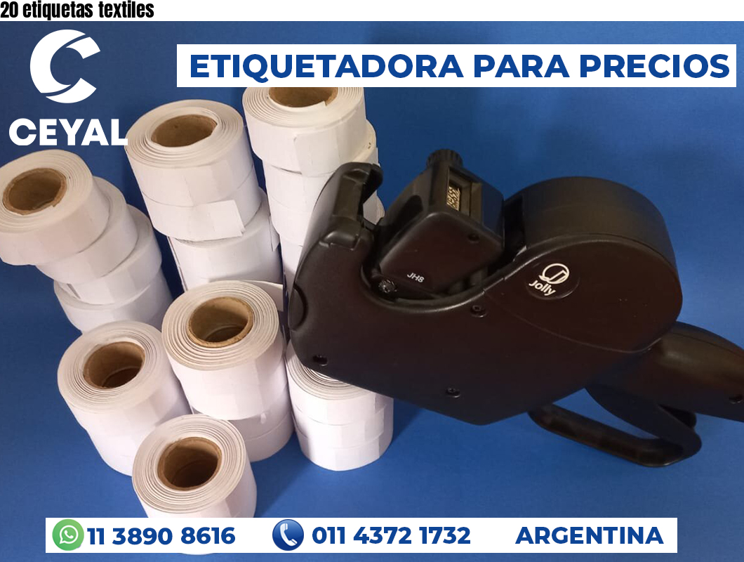 20 etiquetas textiles