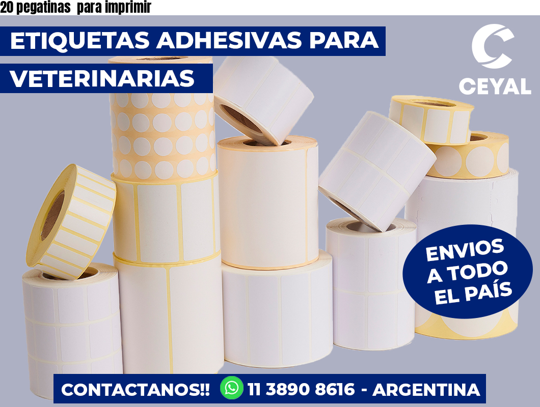 20 pegatinas para imprimir