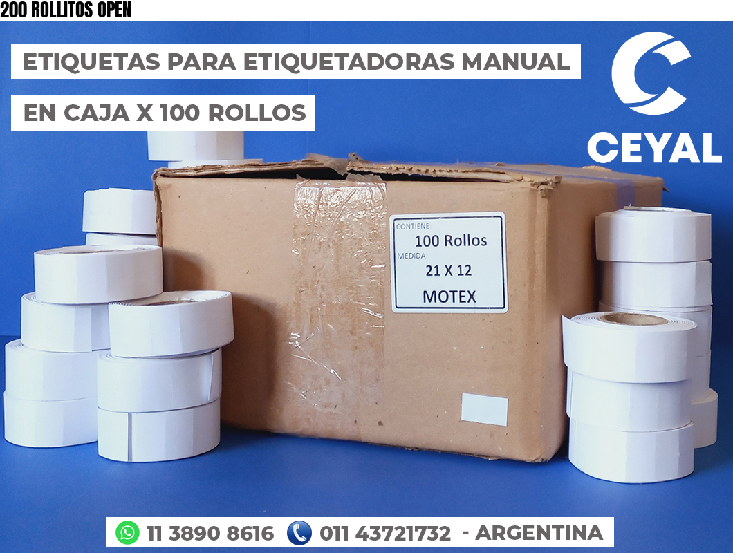 200 ROLLITOS OPEN
