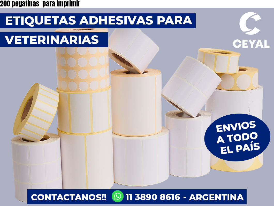 200 pegatinas para imprimir