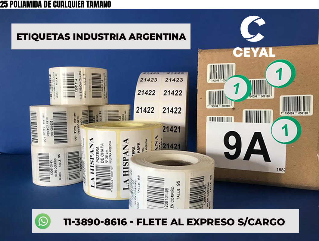 25 POLIAMIDA DE CUALQUIER TAMAÑO