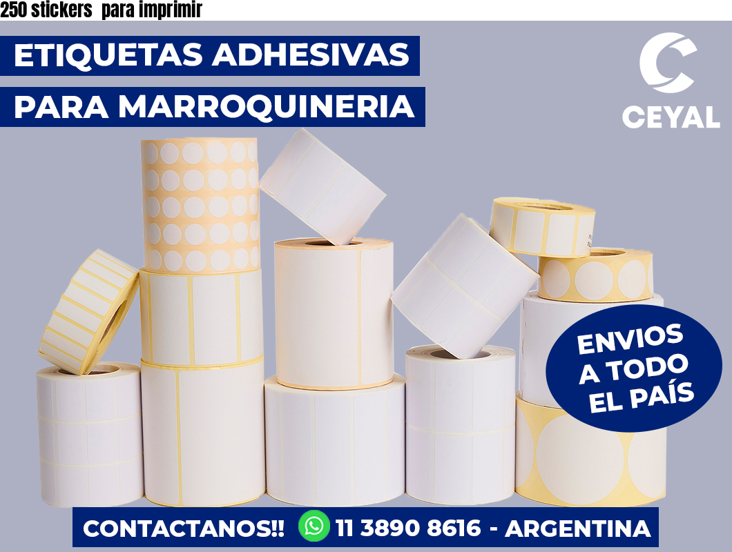 250 stickers para imprimir
