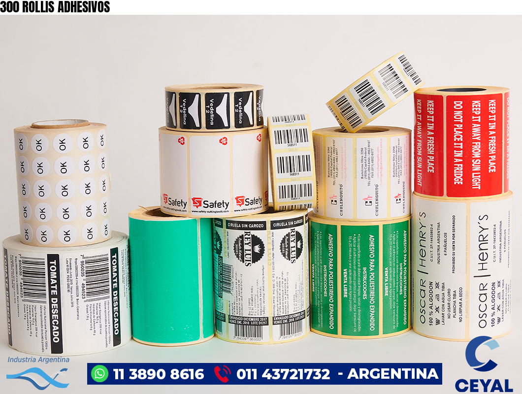300 ROLLIS ADHESIVOS