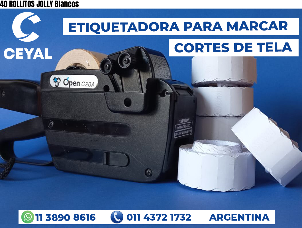 40 ROLLITOS JOLLY Blancos