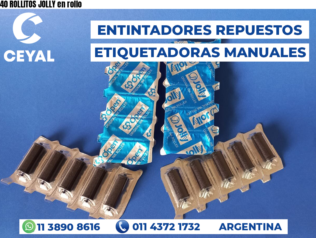 40 ROLLITOS JOLLY en rollo