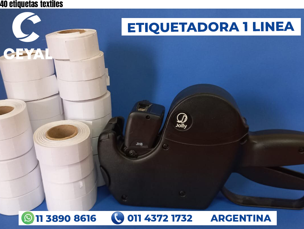 40 etiquetas textiles
