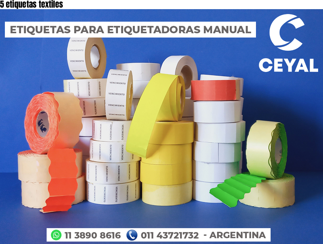 5 etiquetas textiles