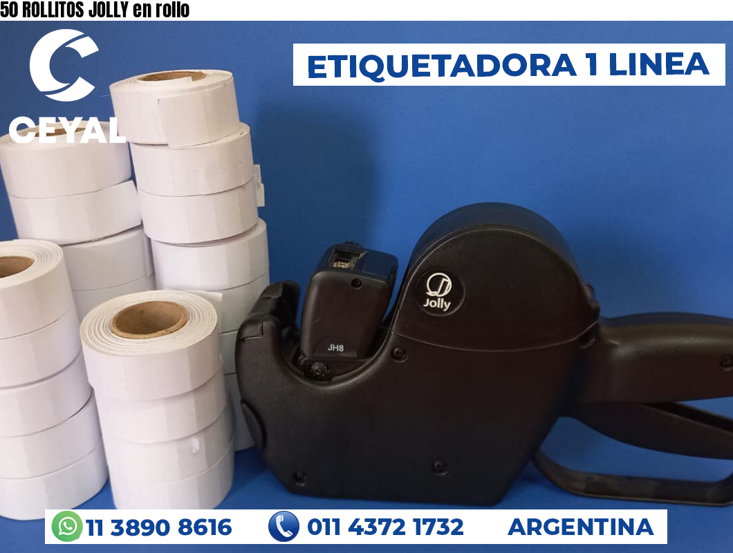 50 ROLLITOS JOLLY en rollo