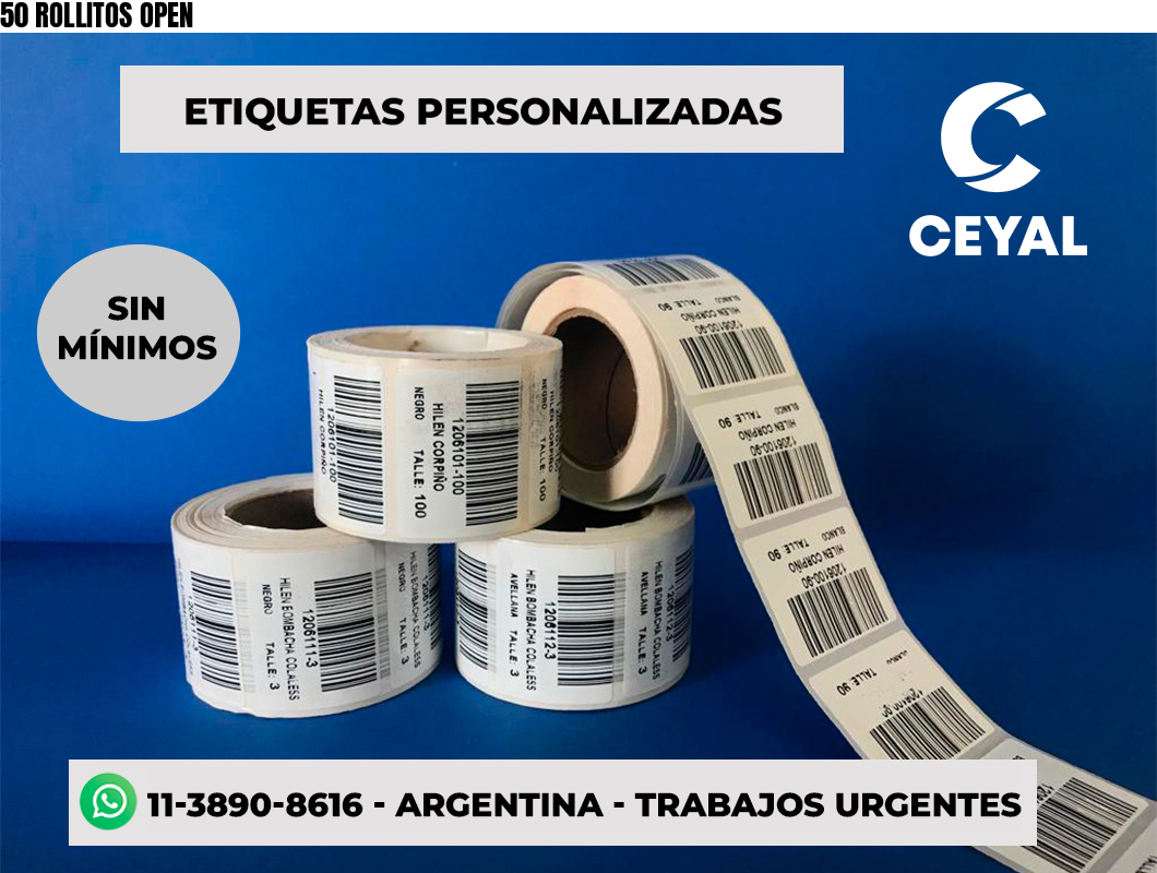 50 ROLLITOS OPEN