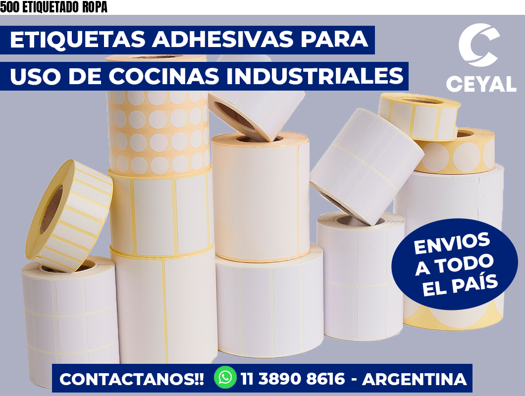 500 ETIQUETADO ROPA