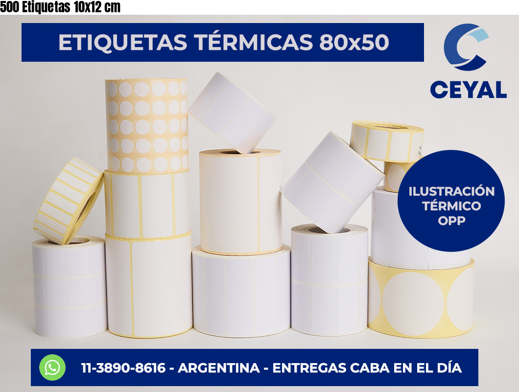 500 Etiquetas 10×12 cm