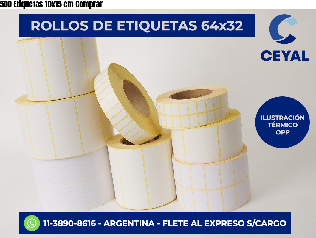 500 Etiquetas 10×15 cm Comprar