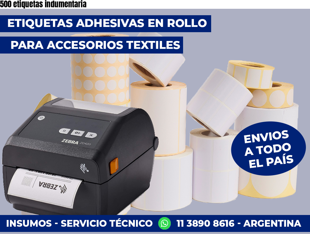 500 etiquetas indumentaria