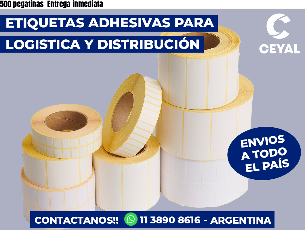 500 pegatinas Entrega inmediata