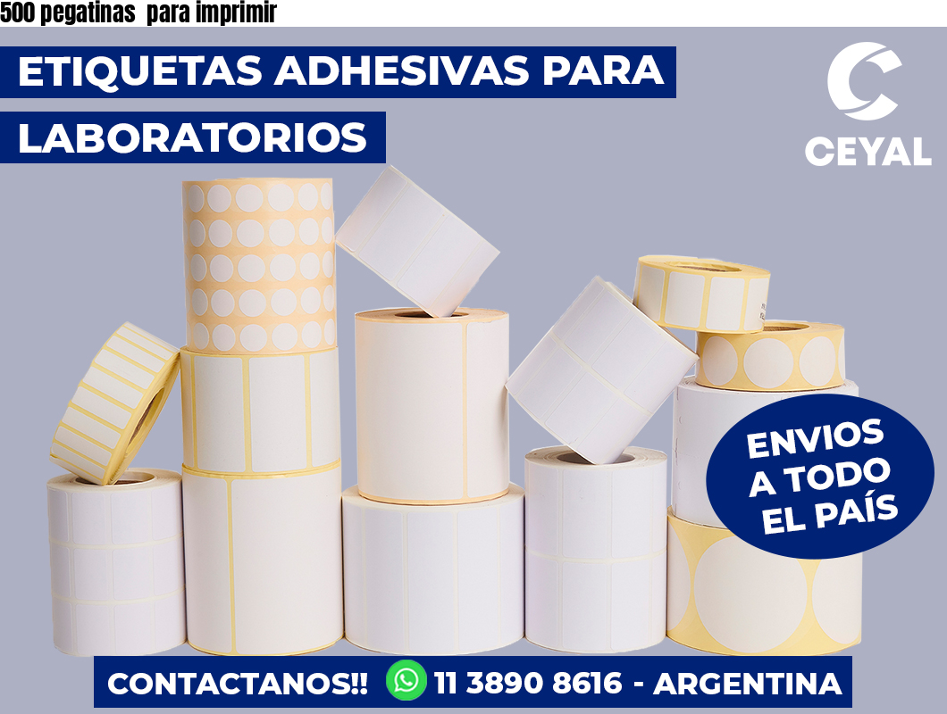 500 pegatinas  para imprimir