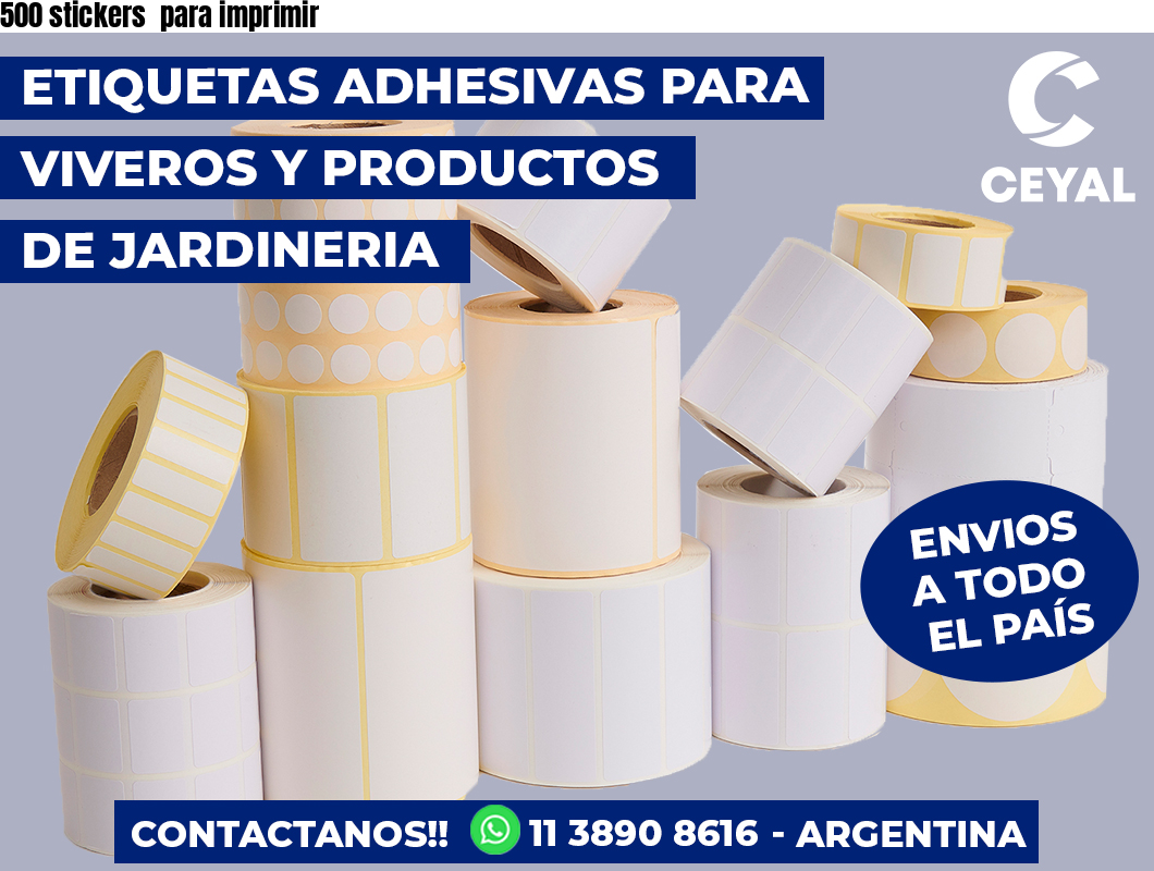 500 stickers  para imprimir